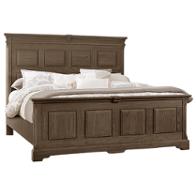 112-559 Vaughan Bassett Furniture Heritage - Cobblestone Oak Bedroom Furniture Bed