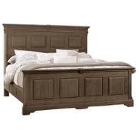 112-669-ck1 Vaughan Bassett Furniture Heritage - Cobblestone Oak Bedroom Furniture Bed