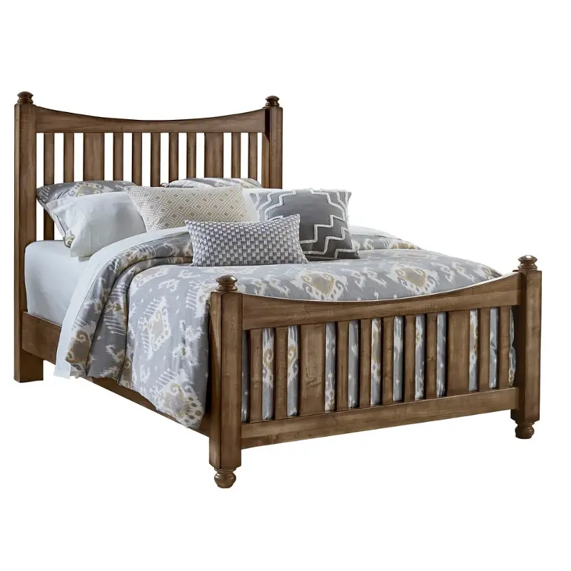 117-558 Vaughan Bassett Furniture Maple Road - Maple Syrup Bedroom Furniture Bed