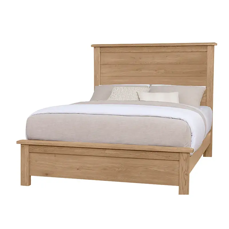 120-558-855-922 Vaughan Bassett Furniture Custom Express - Clear Oak Bedroom Furniture Bed