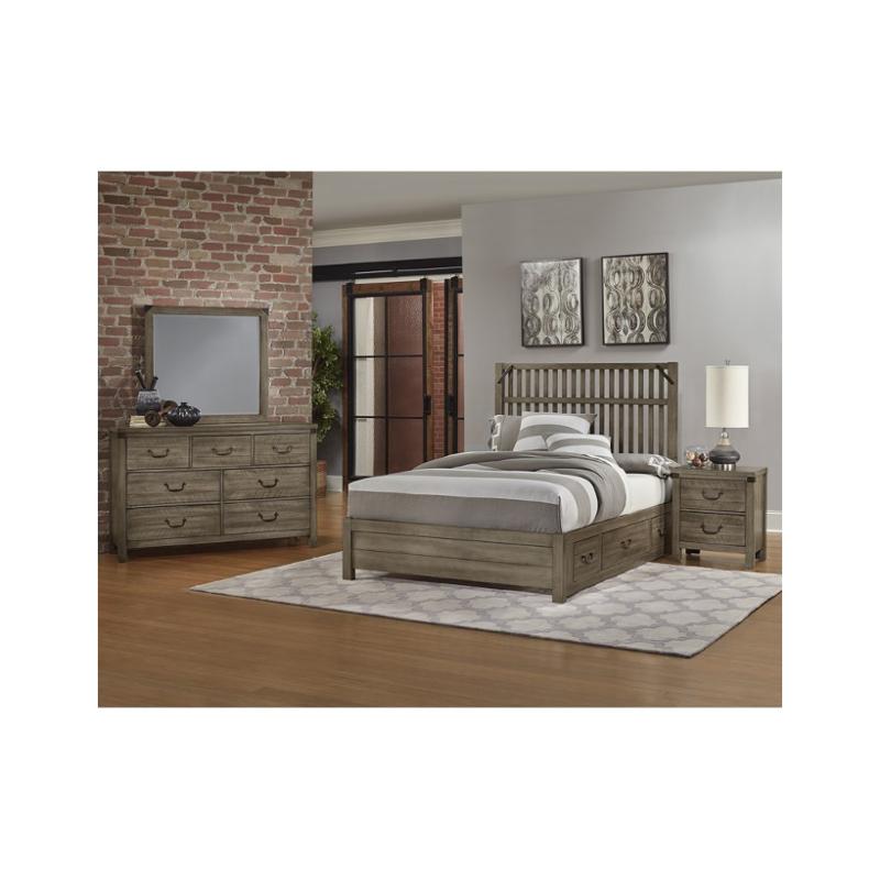 120-558-st Vaughan Bassett Furniture Custom Express - Clear Oak Bedroom Furniture Bed