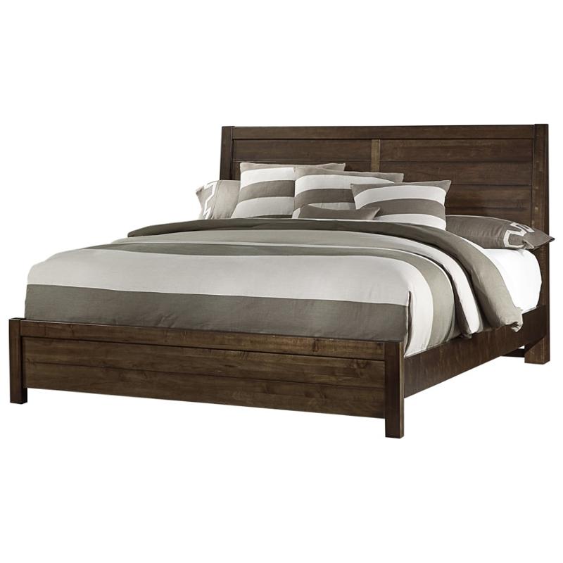 126-559 Vaughan Bassett Furniture Sedgwick - Classic Dark Maple Bedroom Furniture Bed