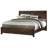 126-669 Vaughan Bassett Furniture Sedgwick - Classic Dark Maple Bedroom Furniture Bed