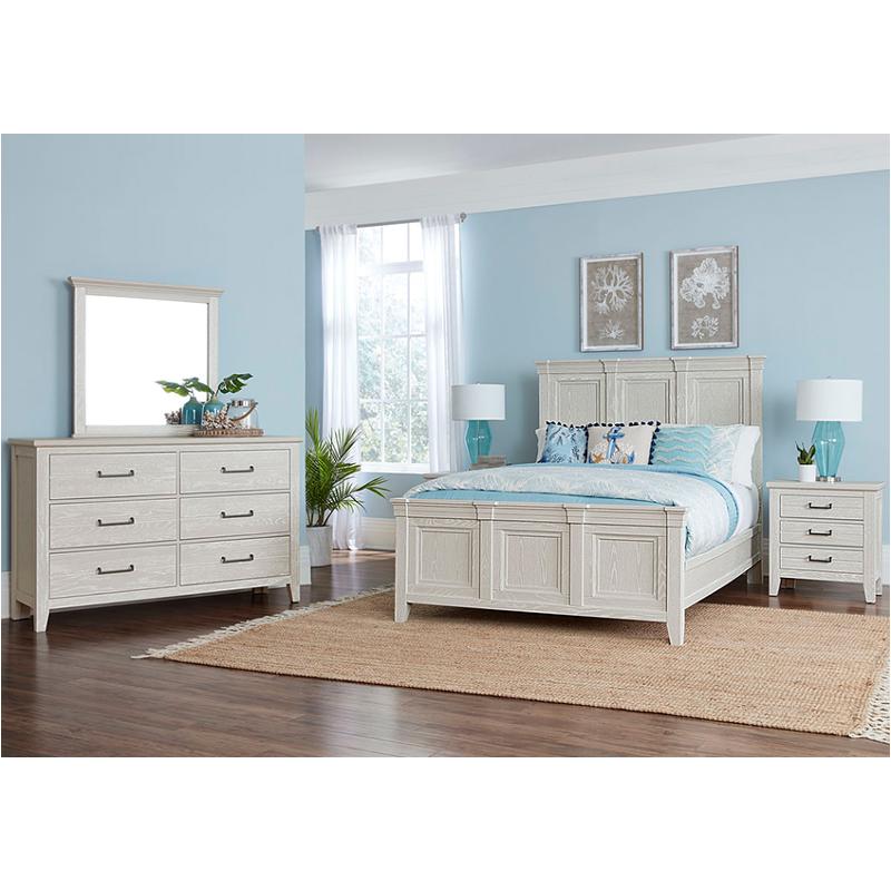 144-669 Vaughan Bassett Furniture Passageways - Oyster Grey Bedroom Furniture Bed