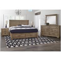 172-661-st Vaughan Bassett Furniture Cool Rustic - Stone Grey Bedroom Furniture Bed