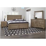 172-661-ck Vaughan Bassett Furniture Cool Rustic - Stone Grey Bedroom Furniture Bed