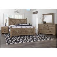 172-557 Vaughan Bassett Furniture Cool Rustic - Stone Grey Bedroom Furniture Bed