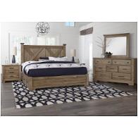 172-557-st1 Vaughan Bassett Furniture Cool Rustic - Stone Grey Bedroom Furniture Bed