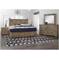 172-667-st Vaughan Bassett Furniture Cool Rustic - Stone Grey Bedroom Furniture Bed