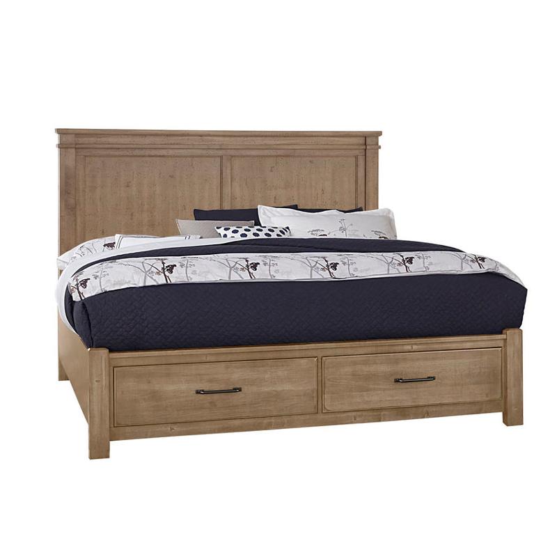 175-551-st Vaughan Bassett Furniture Cool Rustic - Natural Bedroom Furniture Bed