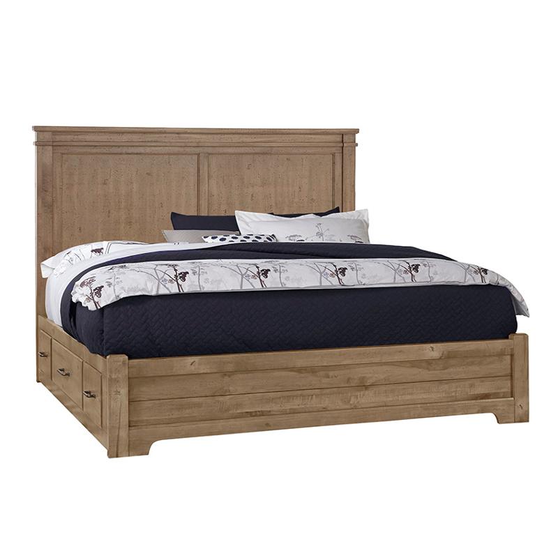 175-551-1s Vaughan Bassett Furniture Cool Rustic - Natural Bedroom Furniture Bed