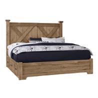 175-557-1s Vaughan Bassett Furniture Cool Rustic - Natural Bedroom Furniture Bed