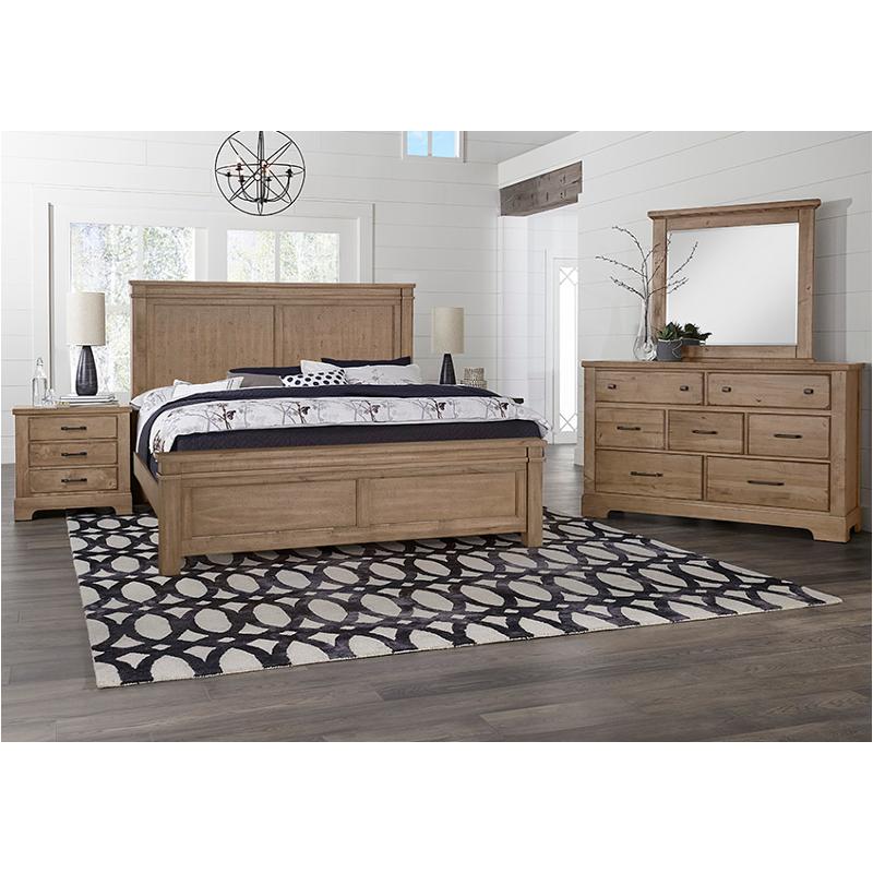 175-661 Vaughan Bassett Furniture Cool Rustic - Natural Bedroom Furniture Bed