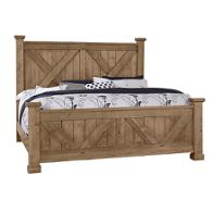 175-667-ck Vaughan Bassett Furniture Cool Rustic - Natural Bedroom Furniture Bed