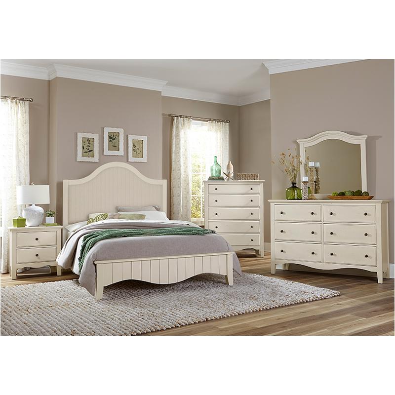 765-559-pl Vaughan Bassett Furniture Casual Retreat - Shell White Bedroom Furniture Bed