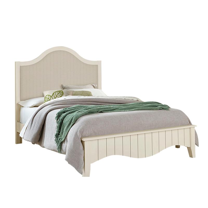 765-669 Vaughan Bassett Furniture Casual Retreat - Shell White Bedroom Furniture Bed