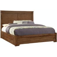 174-661e Vaughan Bassett Furniture Cool Rustic - Amber Bedroom Furniture Bed