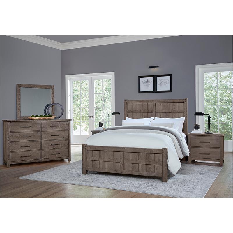 751-669-966-922 Vaughan Bassett Furniture Dovetail - Mystic Grey Bedroom Furniture Bed