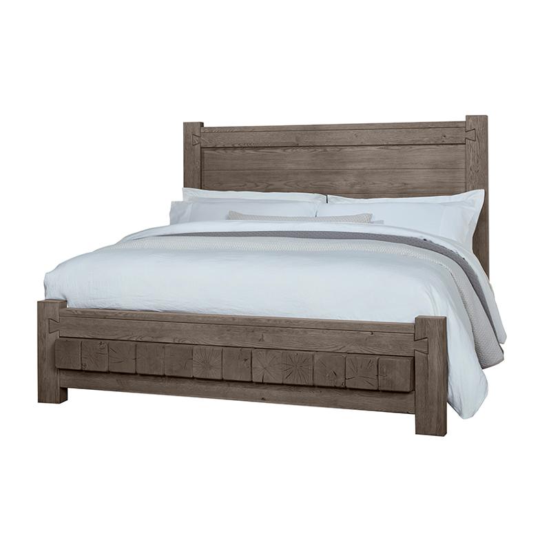 751-558-155-922 Vaughan Bassett Furniture Dovetail - Mystic Grey Bedroom Furniture Bed