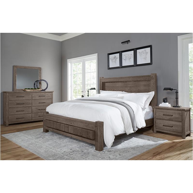 751-668-166-944 Vaughan Bassett Furniture Dovetail - Mystic Grey Bedroom Furniture Bed