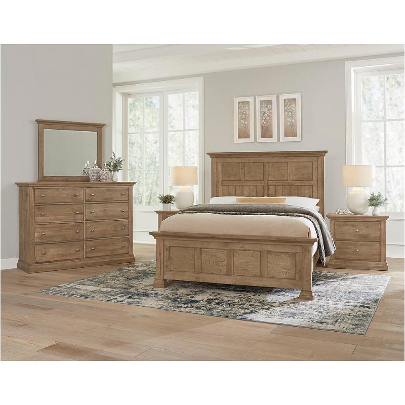 155-558-855-922 Vaughan Bassett Furniture Carlisle - Warm Natural Bedroom Furniture Bed