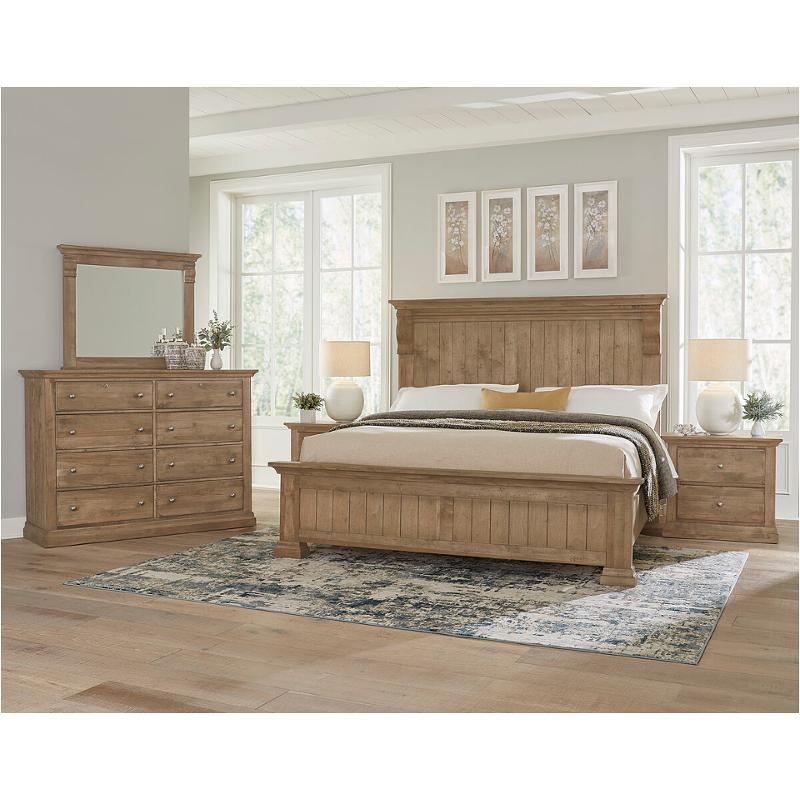 155-559-955-722 Vaughan Bassett Furniture Carlisle - Warm Natural Bedroom Furniture Bed