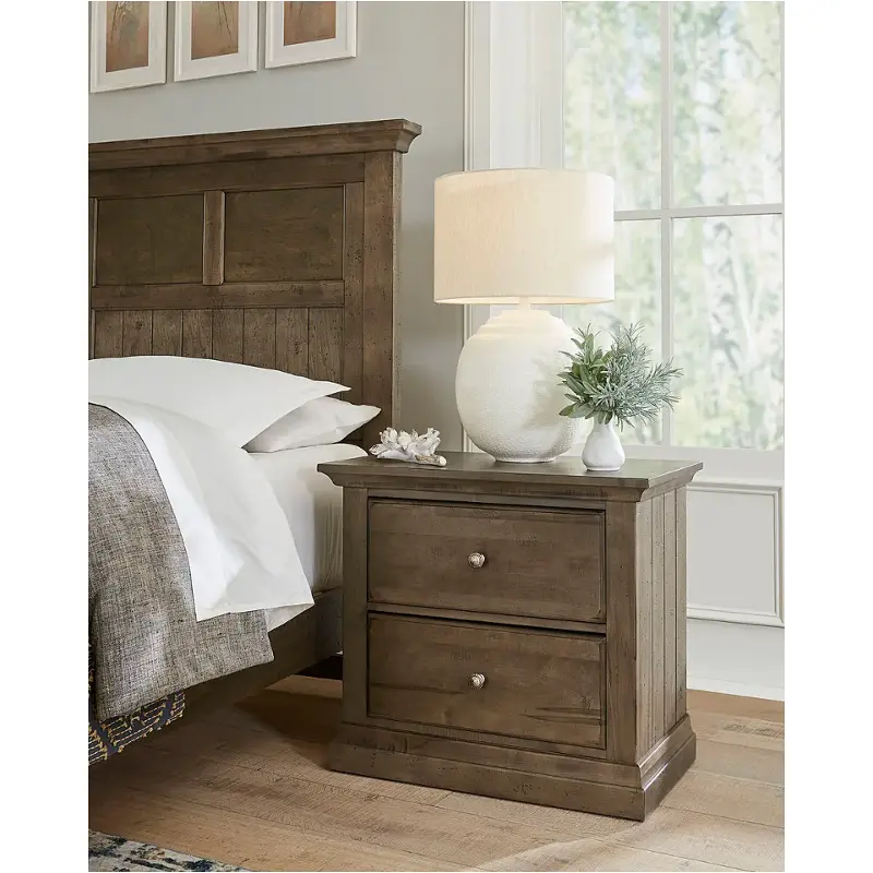 156-227 Vaughan Bassett Furniture Carlisle - Dark Sable Bedroom Furniture Nightstand