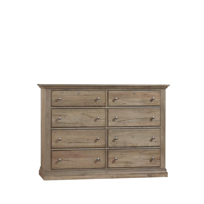 157-003 Vaughan Bassett Furniture Carlisle - Natural Grey Bedroom Furniture Dresser