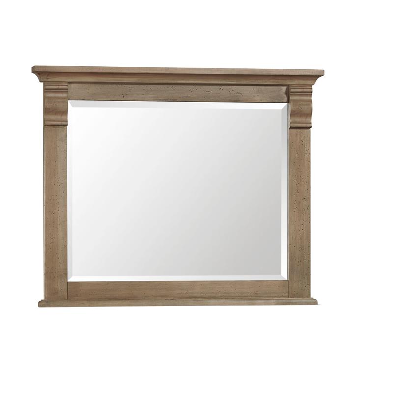 157-448 Vaughan Bassett Furniture Carlisle - Natural Grey Bedroom Furniture Mirror