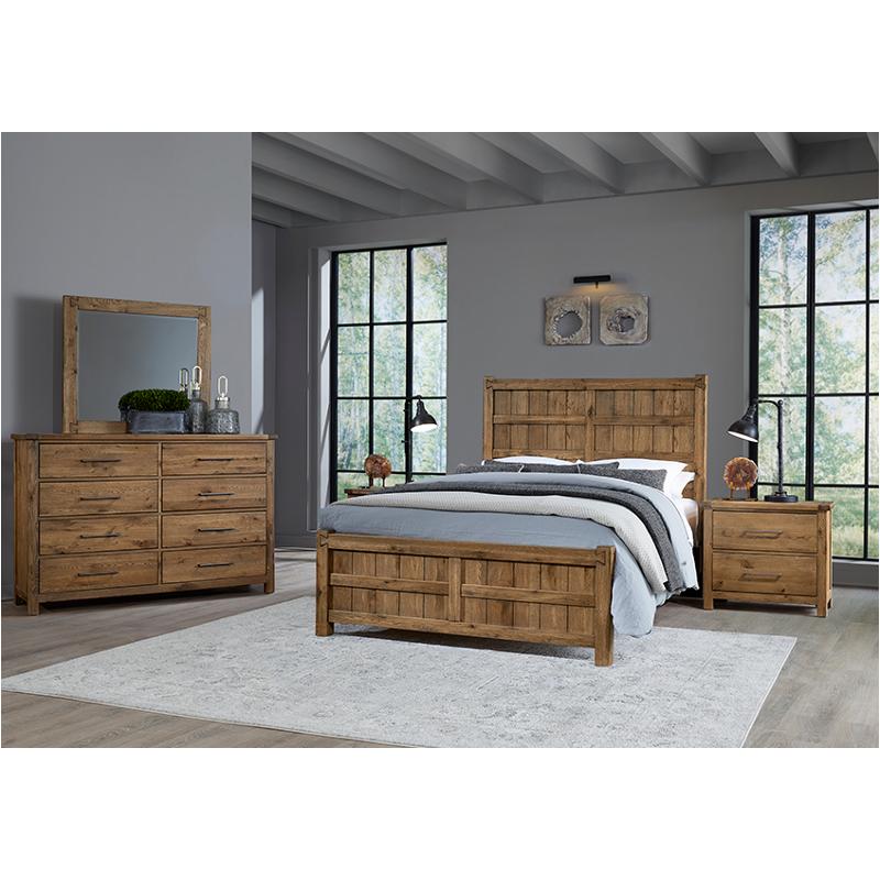 752 Queen Bb Bed Vaughan Bassett Furniture Dovetail - Natural Bedroom Furniture Bed