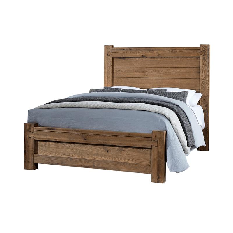 752 Queen Poster Bed Vaughan Bassett Furniture Dovetail - Natural Bedroom Furniture Bed