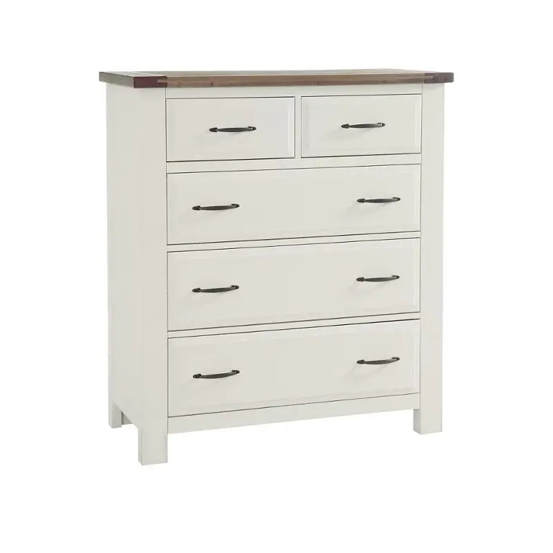 116-115 Vaughan Bassett Furniture Maple Road - Two Tone Bedroom Furniture Chest