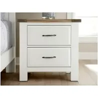 116-227 Vaughan Bassett Furniture Maple Road - Two Tone Bedroom Furniture Nightstand