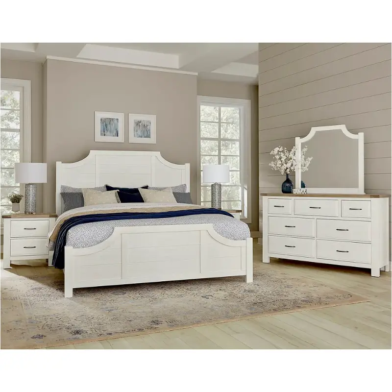 116-557-755-722 Vaughan Bassett Furniture Maple Road - Two Tone Bedroom Furniture Bed