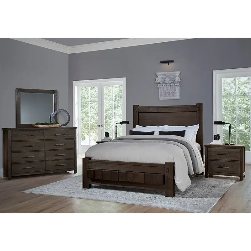 750-668-166-922 Vaughan Bassett Furniture Dovetail - Java Bedroom Furniture Bed