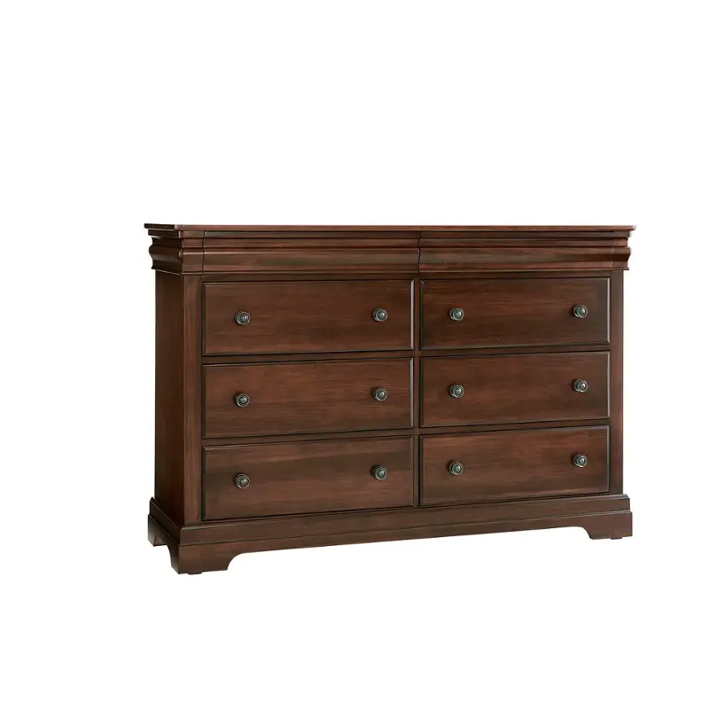 770-002 Vaughan Bassett Furniture Vista - Warm Cherry Bedroom Furniture Dresser