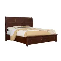 770-553-050b-502 Vaughan Bassett Furniture Vista - Warm Cherry Bedroom Furniture Bed