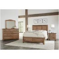 800-557-050b-502 Vaughan Bassett Furniture Cool Farmhouse - Natural Bedroom Furniture Bed