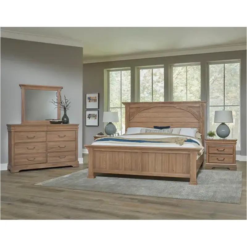 771-669-966-922 Vaughan Bassett Furniture Vista - Natural Oak Bedroom Furniture Bed