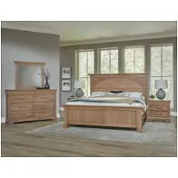 771-669-966-922 Vaughan Bassett Furniture Vista - Natural Oak Bedroom Furniture Bed