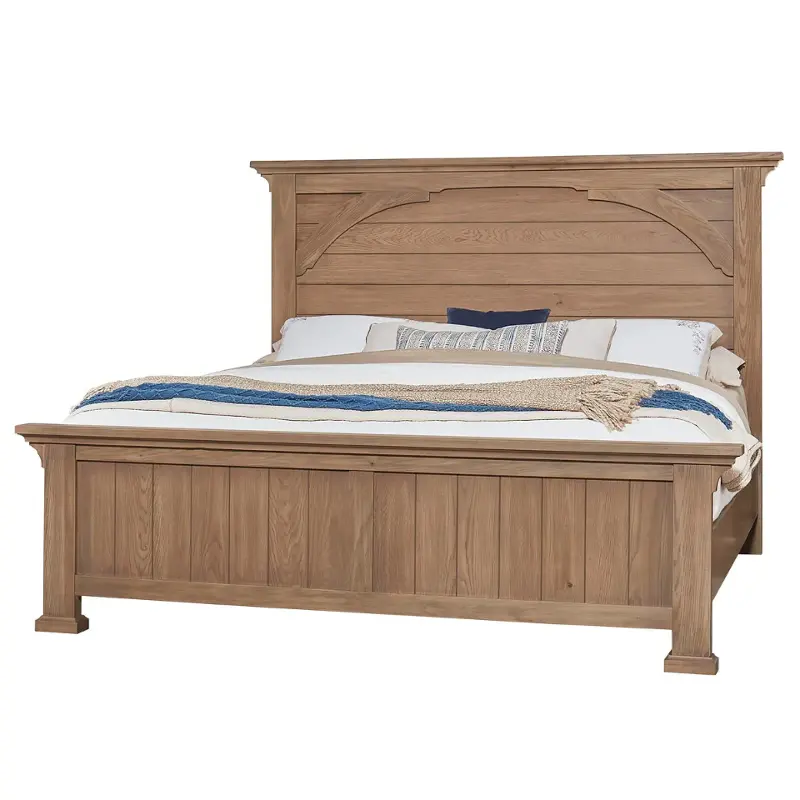 771-966 Vaughan Bassett Furniture Vista - Natural Oak Bedroom Furniture Bed