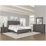 772-553-155-922 Vaughan Bassett Furniture Vista - Grey Oak Bedroom Furniture Bed