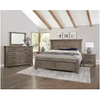 780-668-866-922 Vaughan Bassett Furniture Yellowstone - Dapple Grey Bedroom Furniture Bed