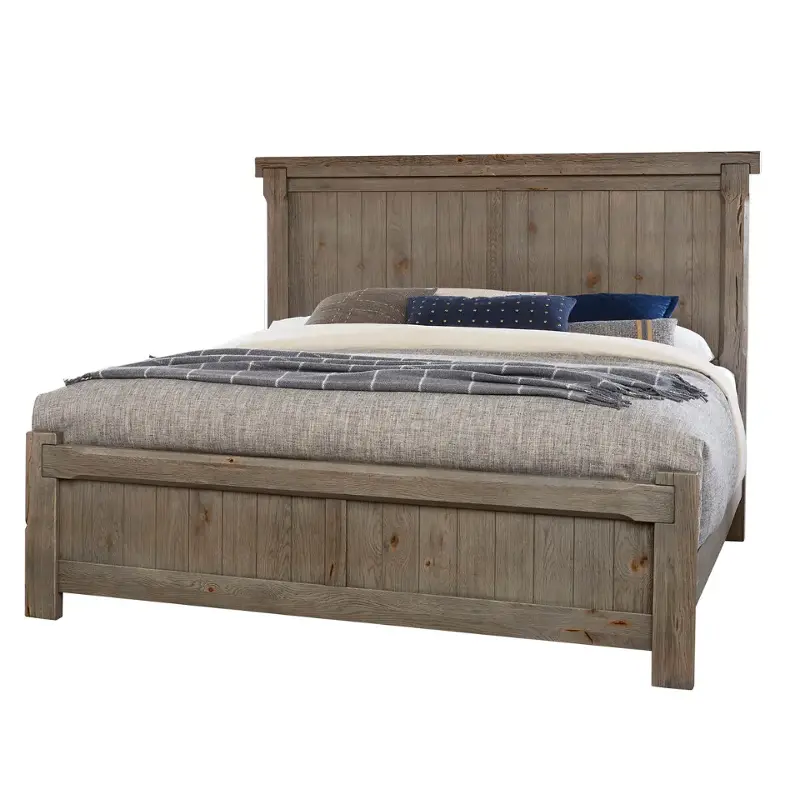 780-668-866-944 Vaughan Bassett Furniture Yellowstone - Dapple Grey Bedroom Furniture Bed