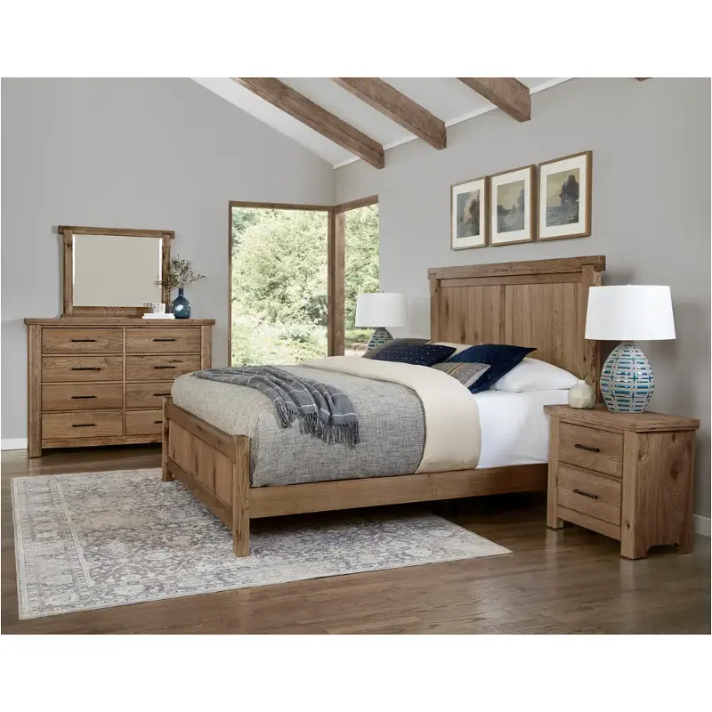 782-668-866-922 Vaughan Bassett Furniture Yellowstone - Chestnut Natural Bedroom Furniture Bed