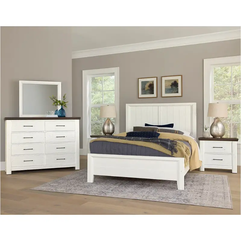 784-557-755-922 Vaughan Bassett Furniture Yellowstone - White Bedroom Furniture Bed