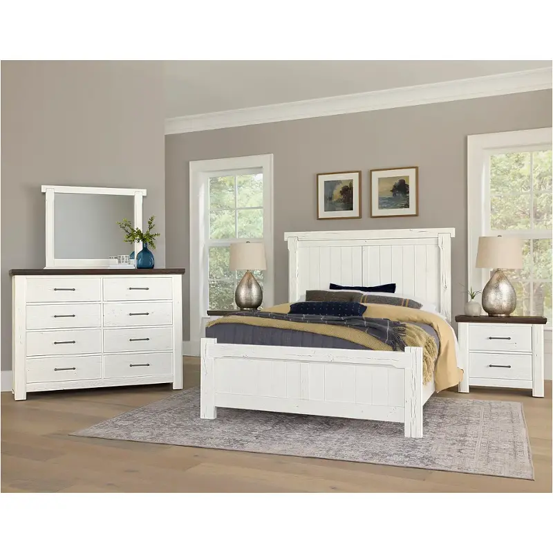 784-558-855-922 Vaughan Bassett Furniture Yellowstone - White Bedroom Furniture Bed