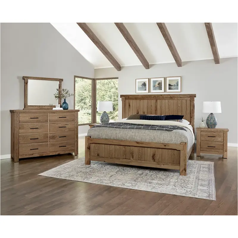 782-668-866-944 Vaughan Bassett Furniture Yellowstone - Chestnut Natural Bedroom Furniture Bed