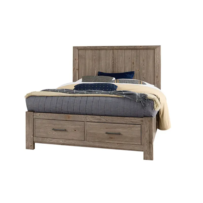 780-557-050b-502 Vaughan Bassett Furniture Yellowstone - Dapple Grey Bedroom Furniture Bed