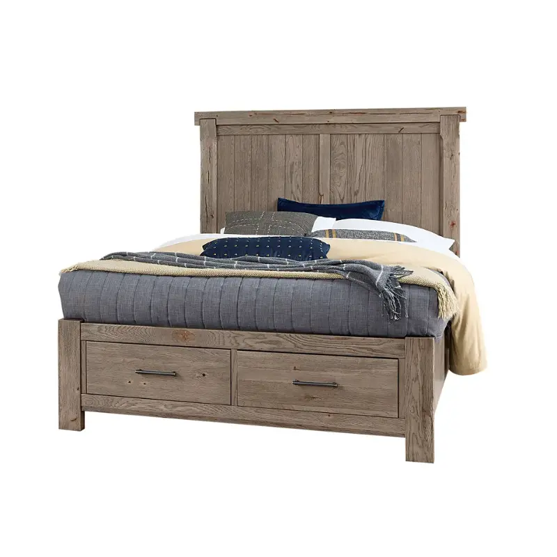 780-558-050b-502 Vaughan Bassett Furniture Yellowstone - Dapple Grey Bedroom Furniture Bed